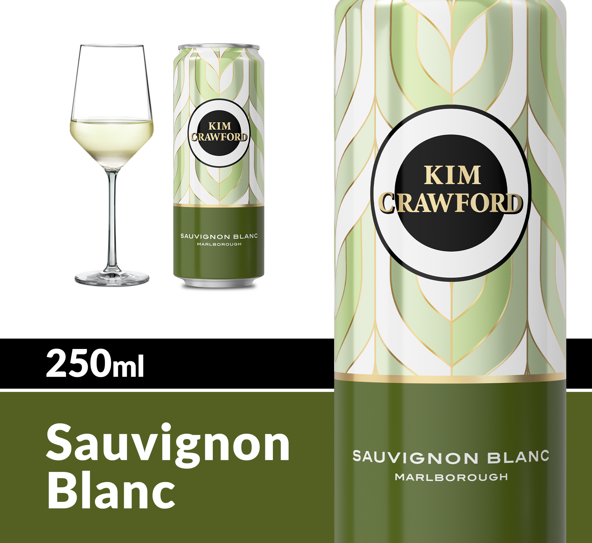 slide 6 of 6, Kim Crawford Marlborough Sauvignon Blanc White Wine, 250 mL Can, 250 ml