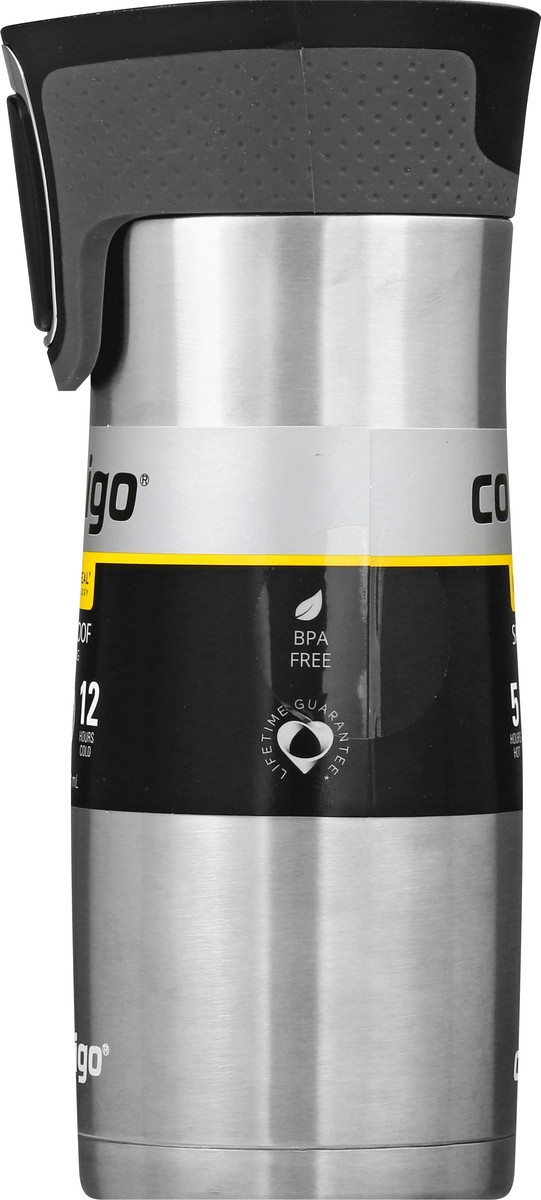 slide 5 of 10, Contigo West Loop Water Bottle - Black, 16 oz