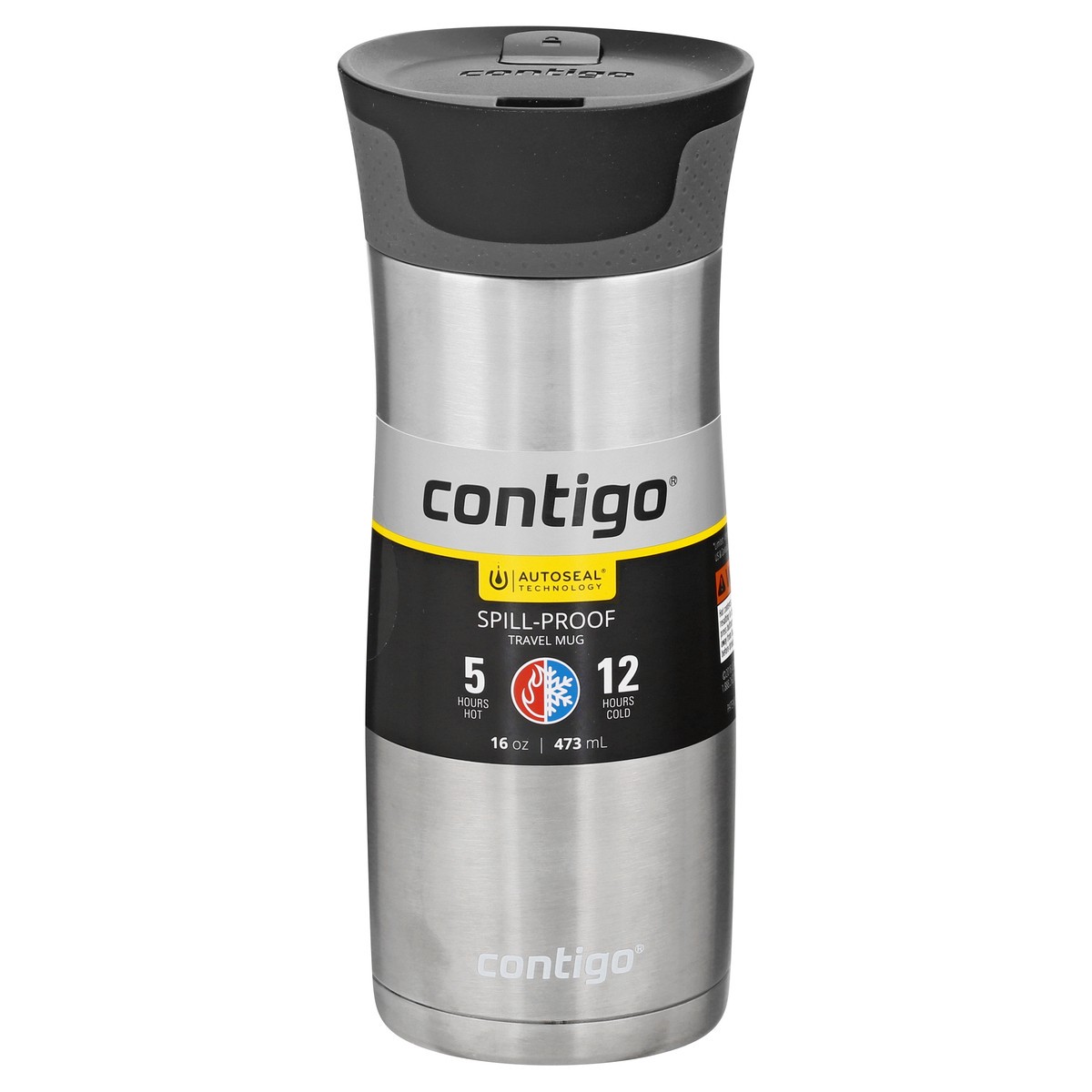 slide 6 of 10, Contigo West Loop Water Bottle - Black, 16 oz