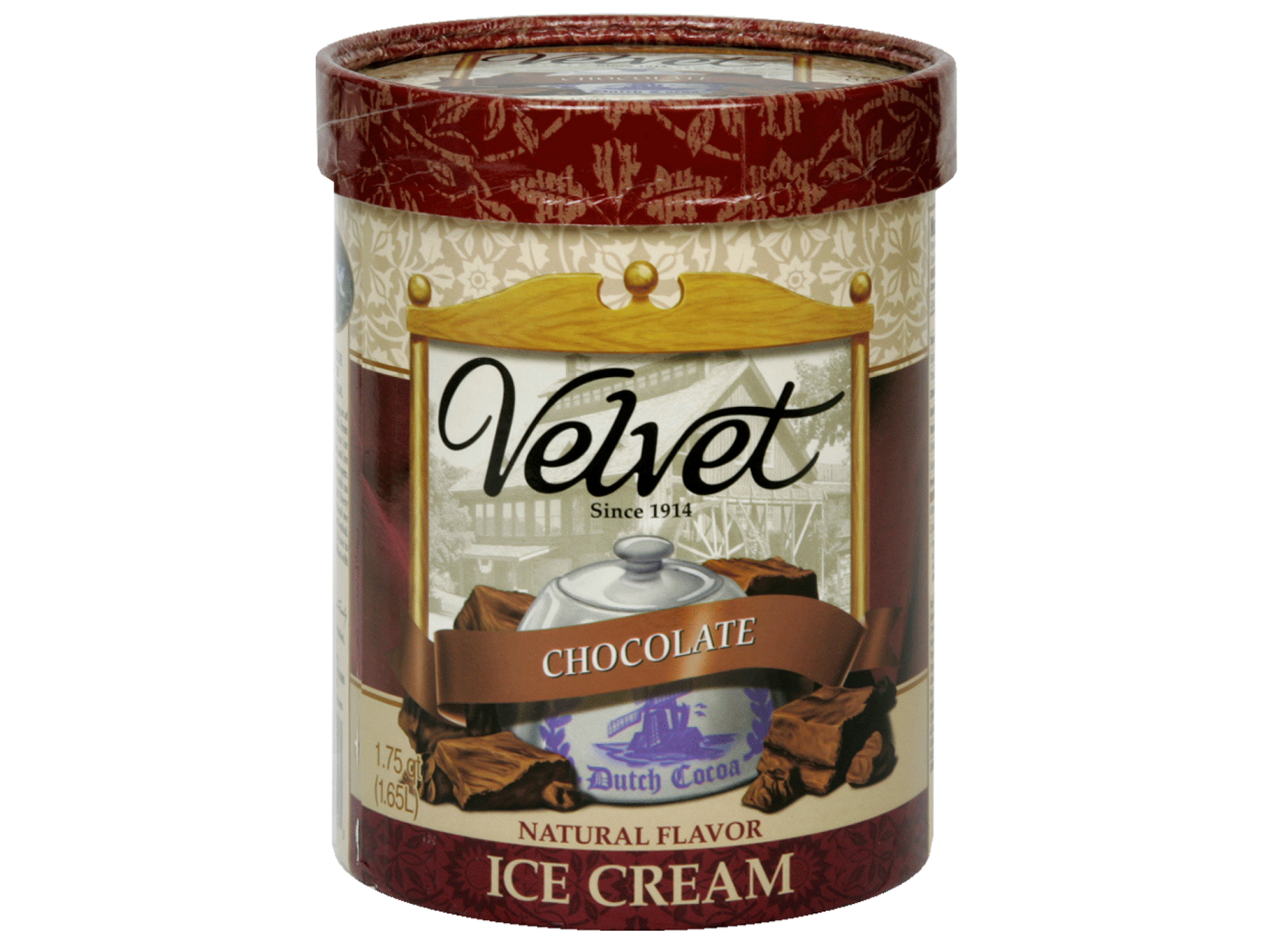 slide 1 of 1, Velvet Chocolate Ice Cream, 56 fl oz