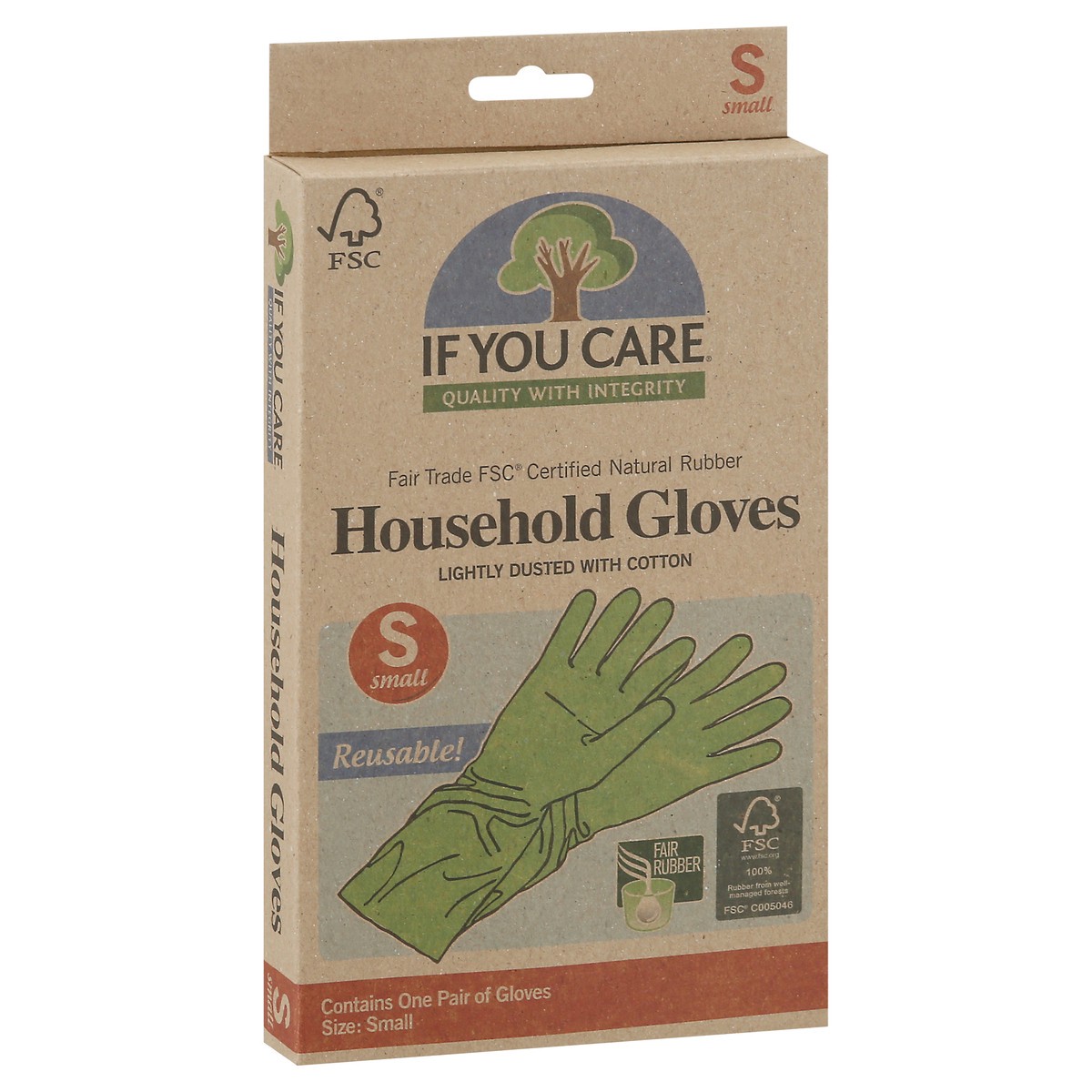 slide 2 of 9, If You Care Household Gloves Small 1 pr, 1 pr