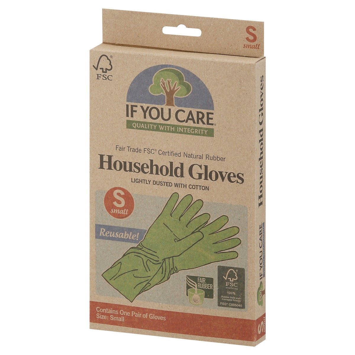 slide 3 of 9, If You Care Household Gloves Small 1 pr, 1 pr