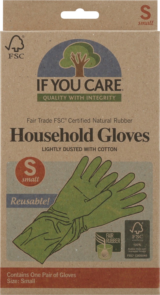slide 6 of 9, If You Care Household Gloves Small 1 pr, 1 pr