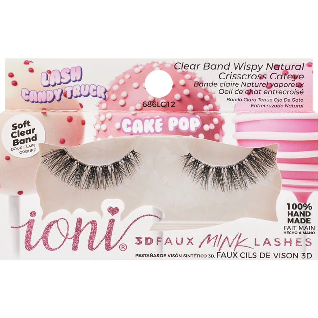 slide 1 of 1, IONI COSMETICS Ioni Lash Candy Wispy False Lashes, Natural Crisscross Cateye, 1 ct