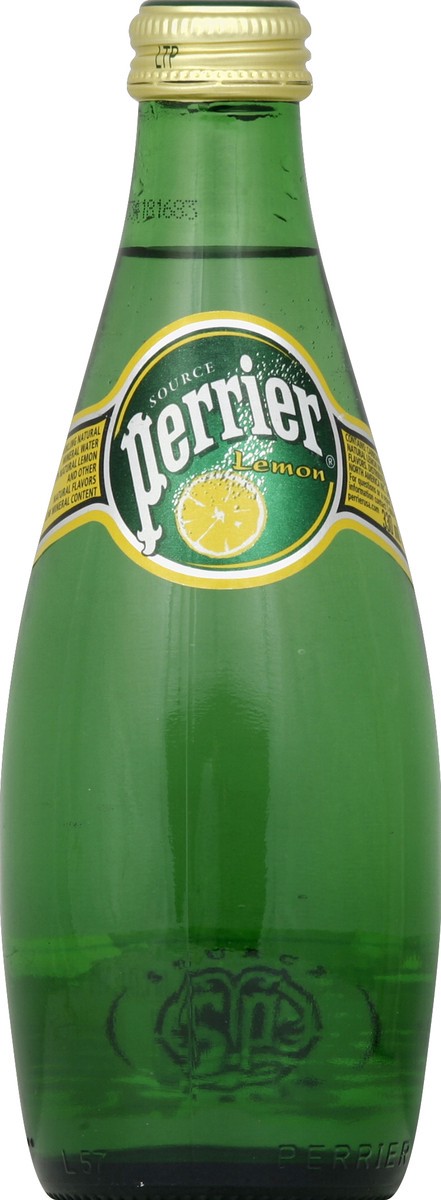 slide 4 of 4, Perrier Lemon Flavored Sparkling Water, 11.15 FL OZ Glass Bottle, 11.15 fl oz