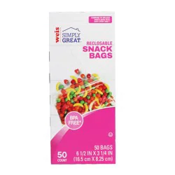 Weis Quality Snack Size Reclosable Bags