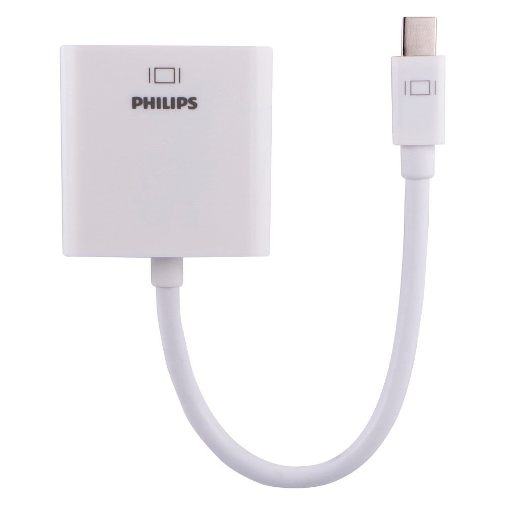 slide 3 of 4, Philips Mini DisplayPort to VGA Adapter - White, 1 ct