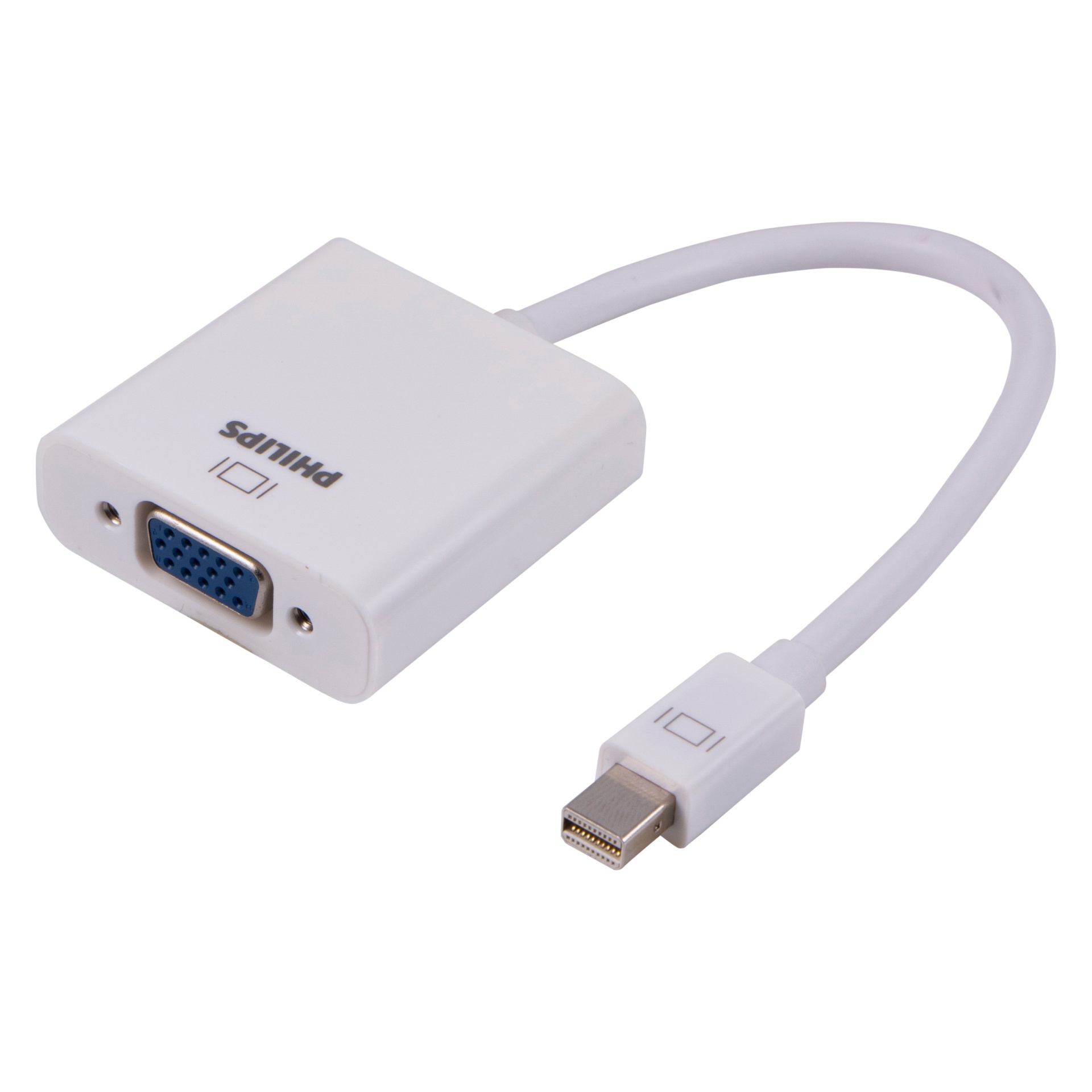 slide 1 of 4, Philips Mini DisplayPort to VGA Adapter - White, 1 ct