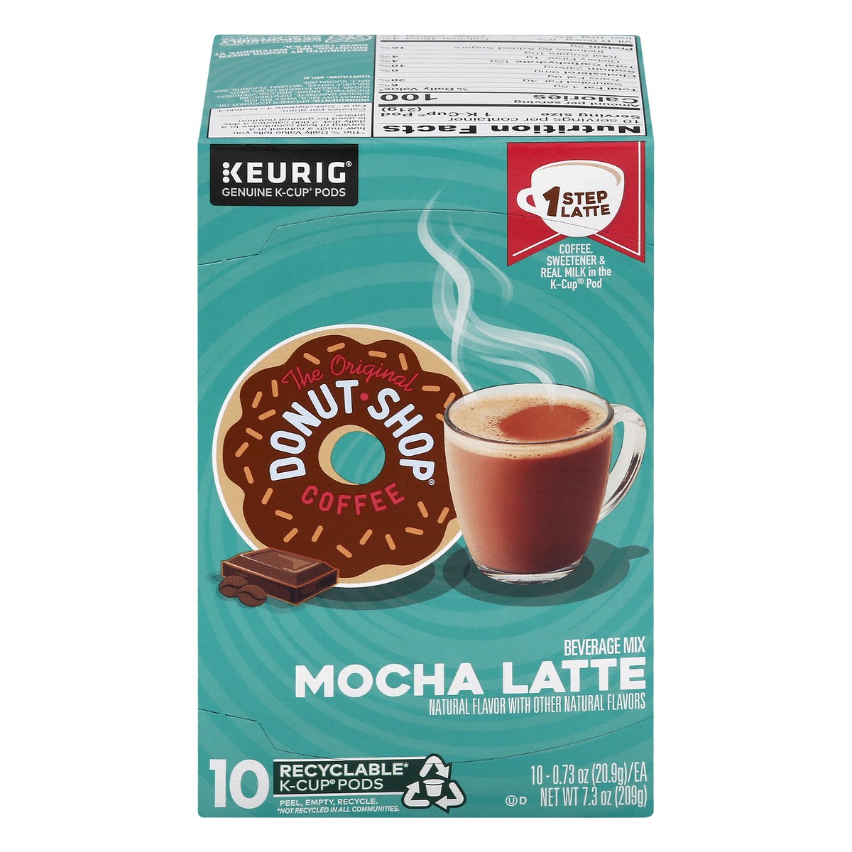 slide 1 of 13, The Original Donut Shop Donut Shop Mocha Latte Dark Roast, 10 ct; 7.3 oz