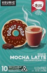 The Original Donut Shop Mocha Latte Single Serve Coffee K-Cup Pods - 10 count