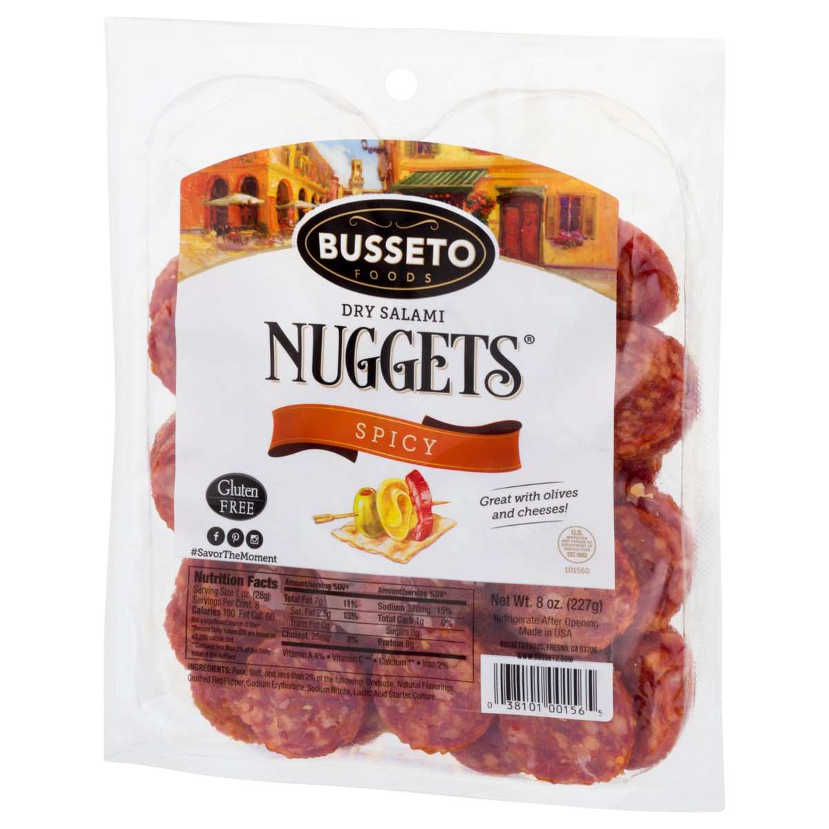 slide 4 of 9, Busseto Foods Nuggets Spicy Dry Salami 8 oz, 8 oz