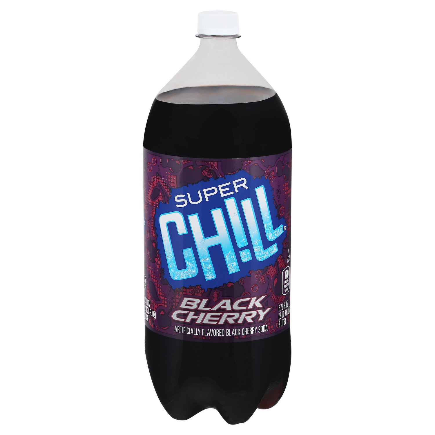 slide 1 of 1, Super Chill Superchill Soda Black Cherry, 2 liter