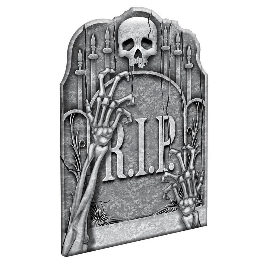 slide 1 of 1, Party City Clawing Hands Tombstone, 1 ct