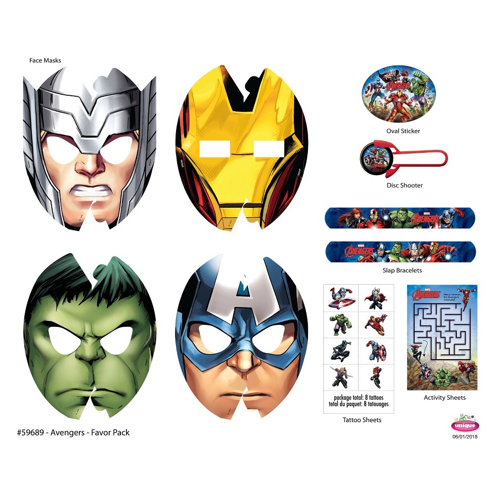 slide 2 of 2, American Greetings AvenGers Large Favor Pack, 48 ct