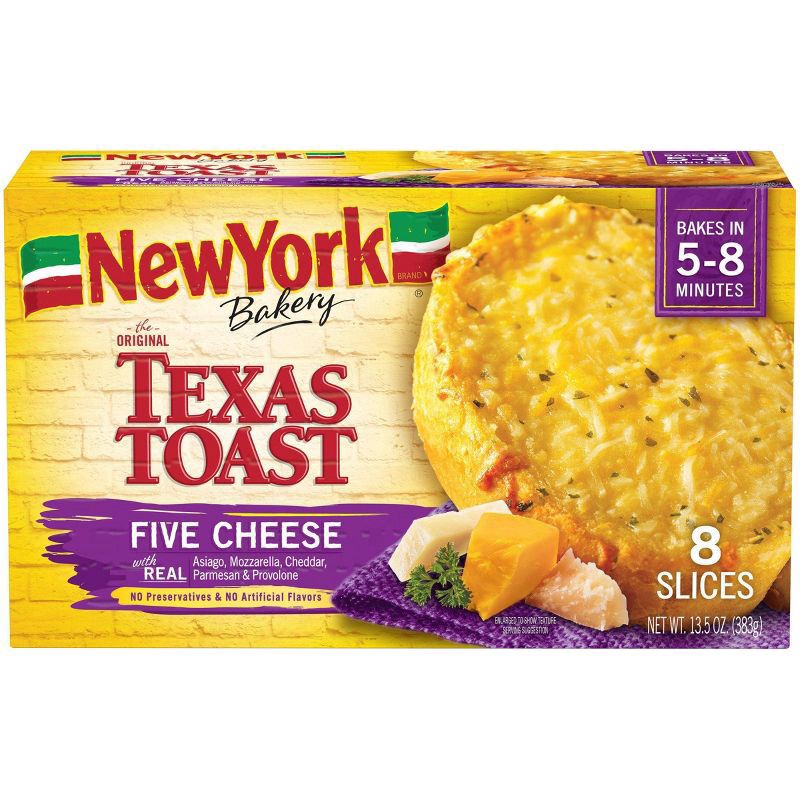 slide 2 of 3, New York Bakery Frozen Five Cheese Texas Toast - 13.5oz, 13.5 oz