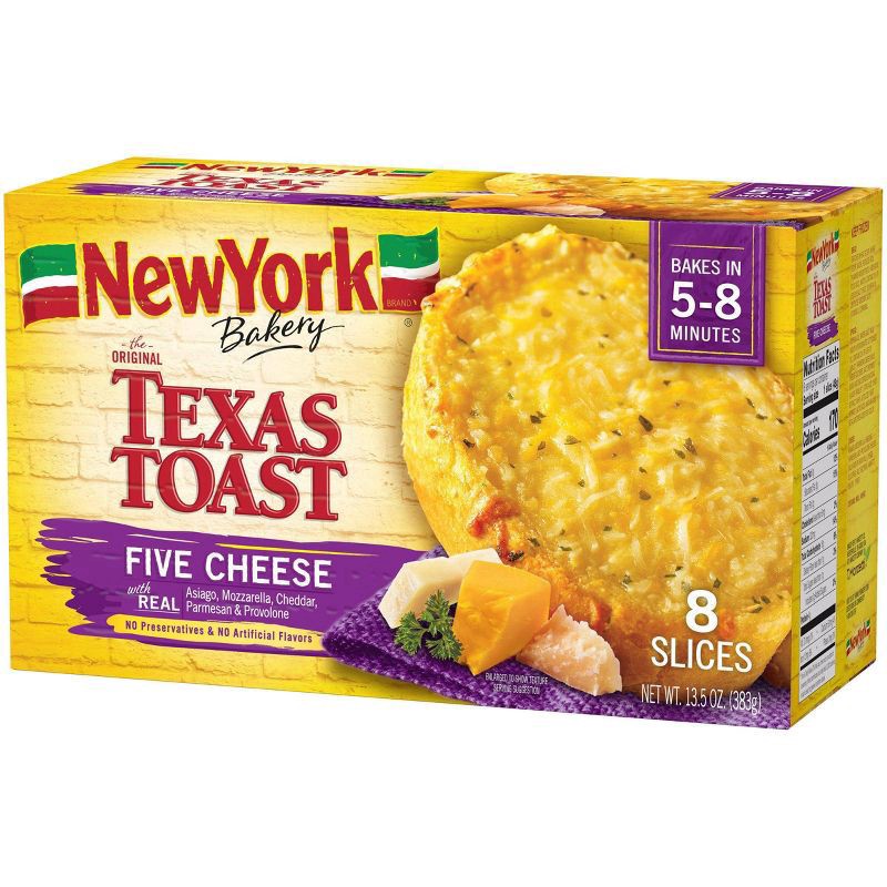 slide 3 of 3, New York Bakery Frozen Five Cheese Texas Toast - 13.5oz, 13.5 oz