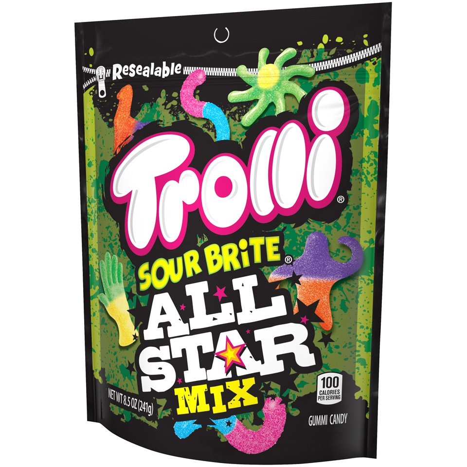 slide 4 of 9, Trolli Sour Brite Crawlers All Star Mix, 8.5 oz