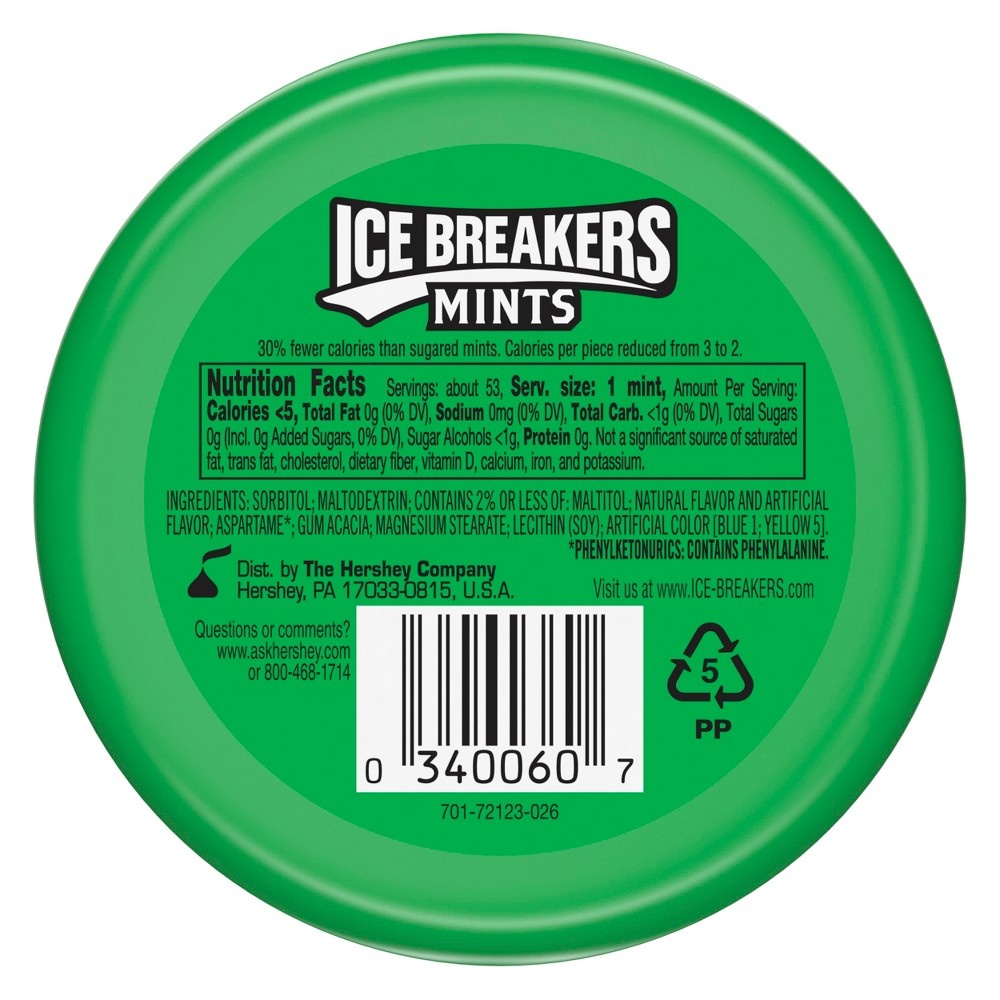 slide 5 of 6, Ice Breakers Spearmint Mint Candies, 1.5 oz