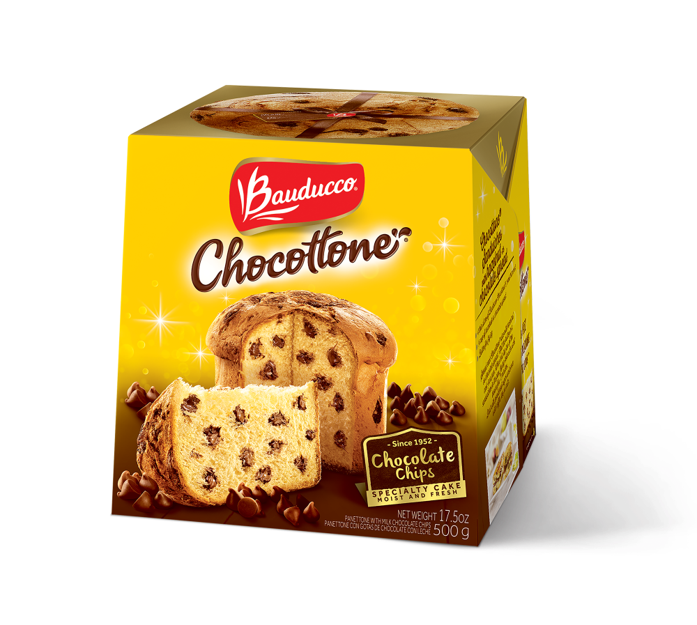 slide 1 of 1, Bauducco Panettone Made With Hershey's Milk Chocolate Chips, 17.5 oz