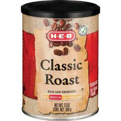H-E-B Classic Roast Medium Roast Ground Coffee