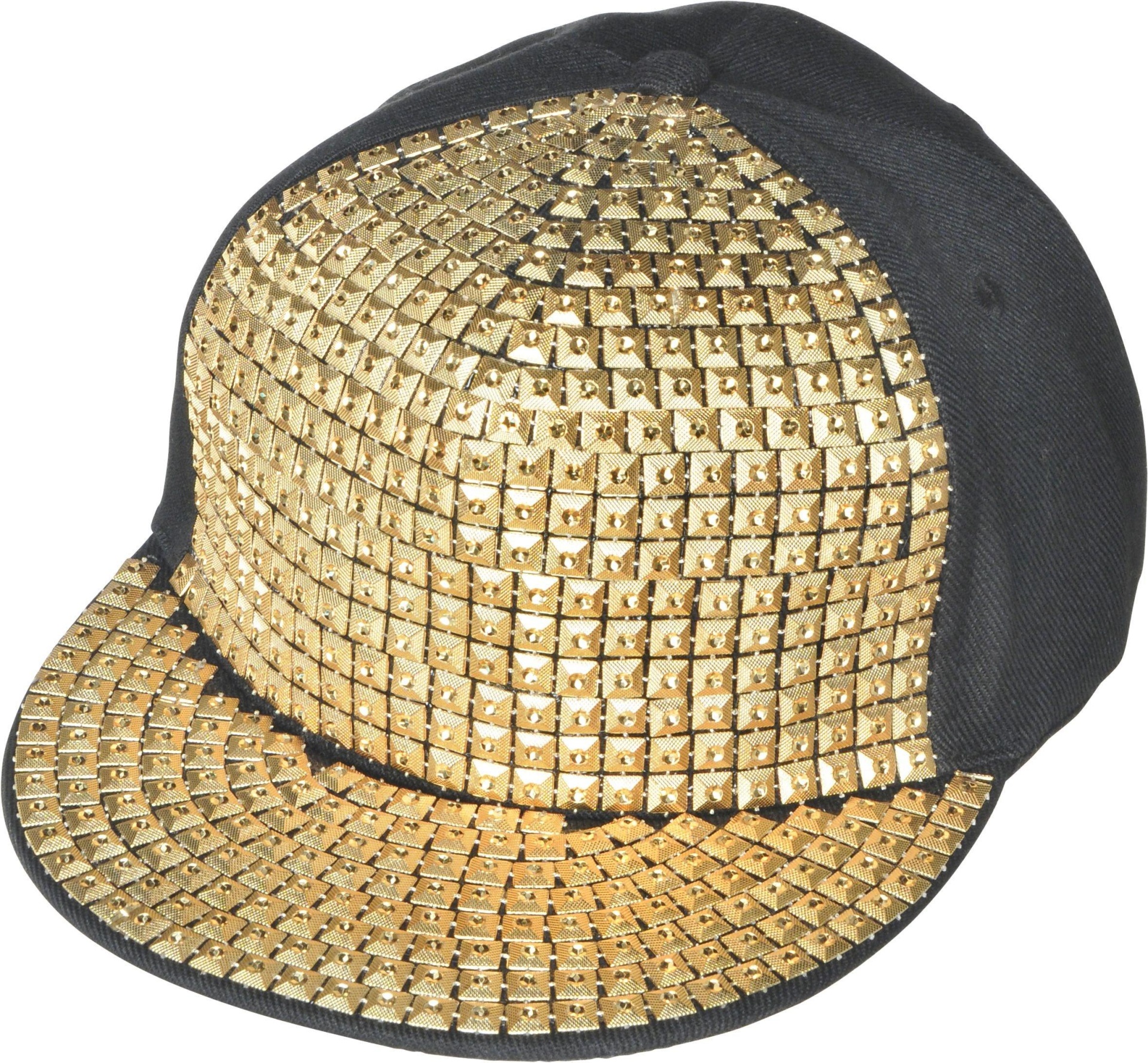 slide 1 of 1, Party City Gold Studded Hip Hop Hat, 1 ct