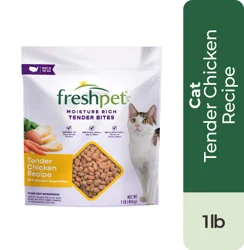Freshpet Select Moisture Rich Tender Bites Tender Chicken Recipe Cat Food 1 lb