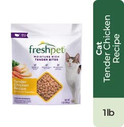 Freshpet Select Moisture Rich Tender Bites Tender Chicken Recipe Cat Food 1 lb