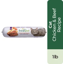 Freshpet Select Gourmet Pate Grain Free Chicken & Beef Recipe Cat Food 1 lb