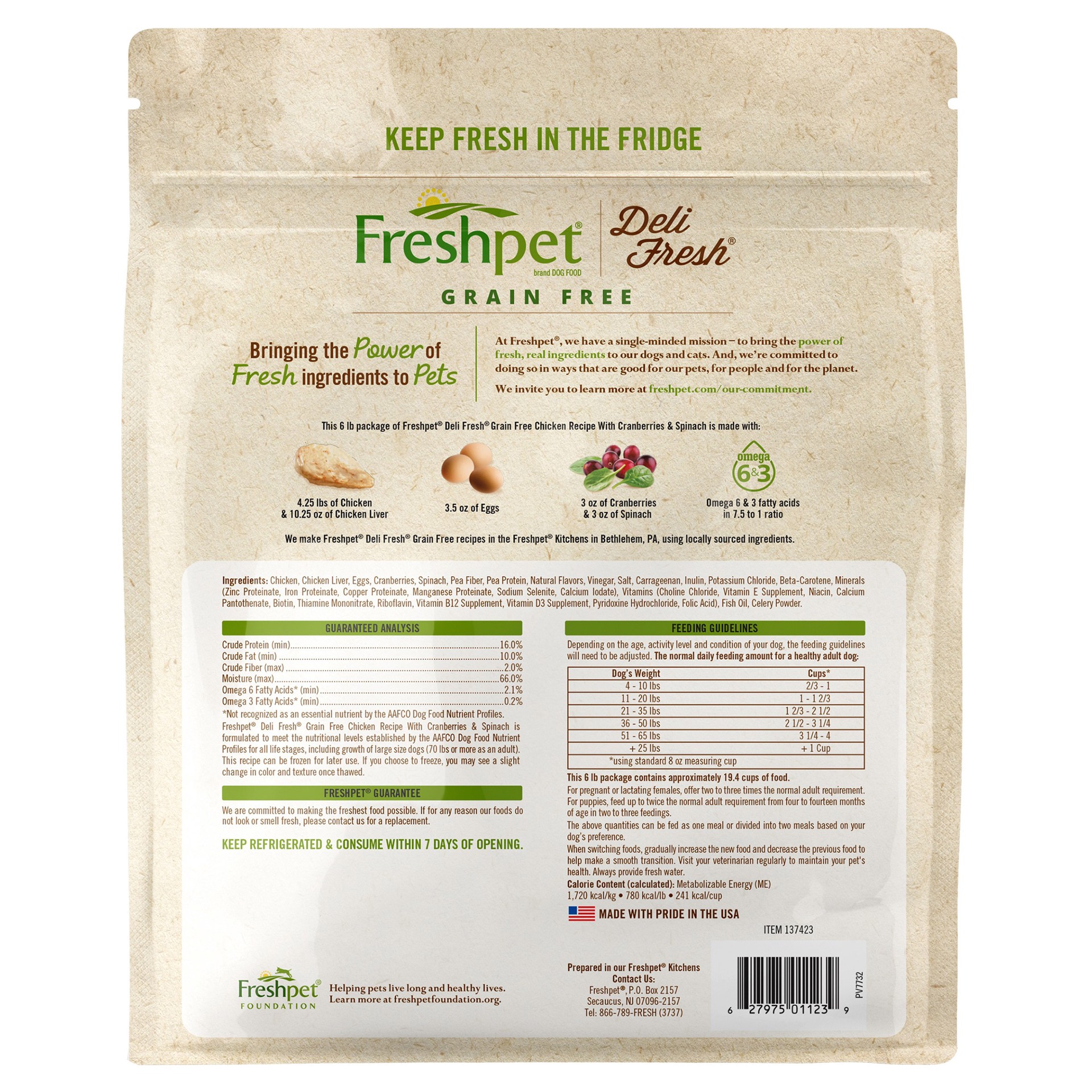 slide 2 of 2, Freshpet Grain Free Complete Meal Bag, 6 lb