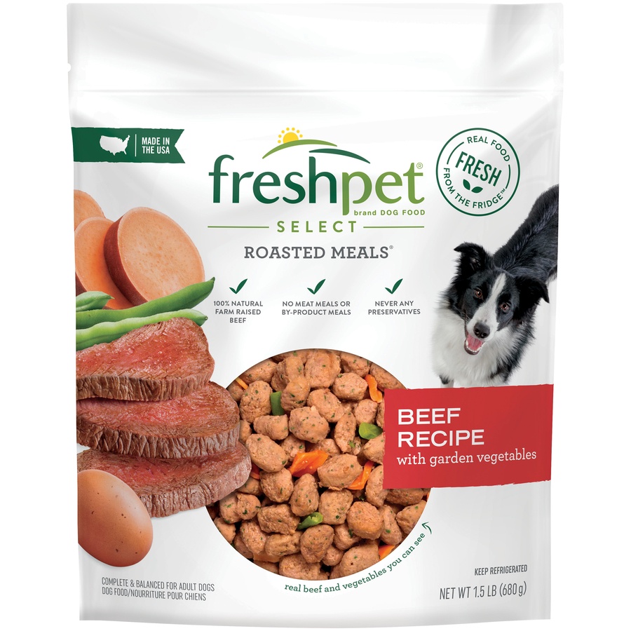 slide 1 of 2, Freshpet Select Beef Roasted Dog Food, 1.5 lb