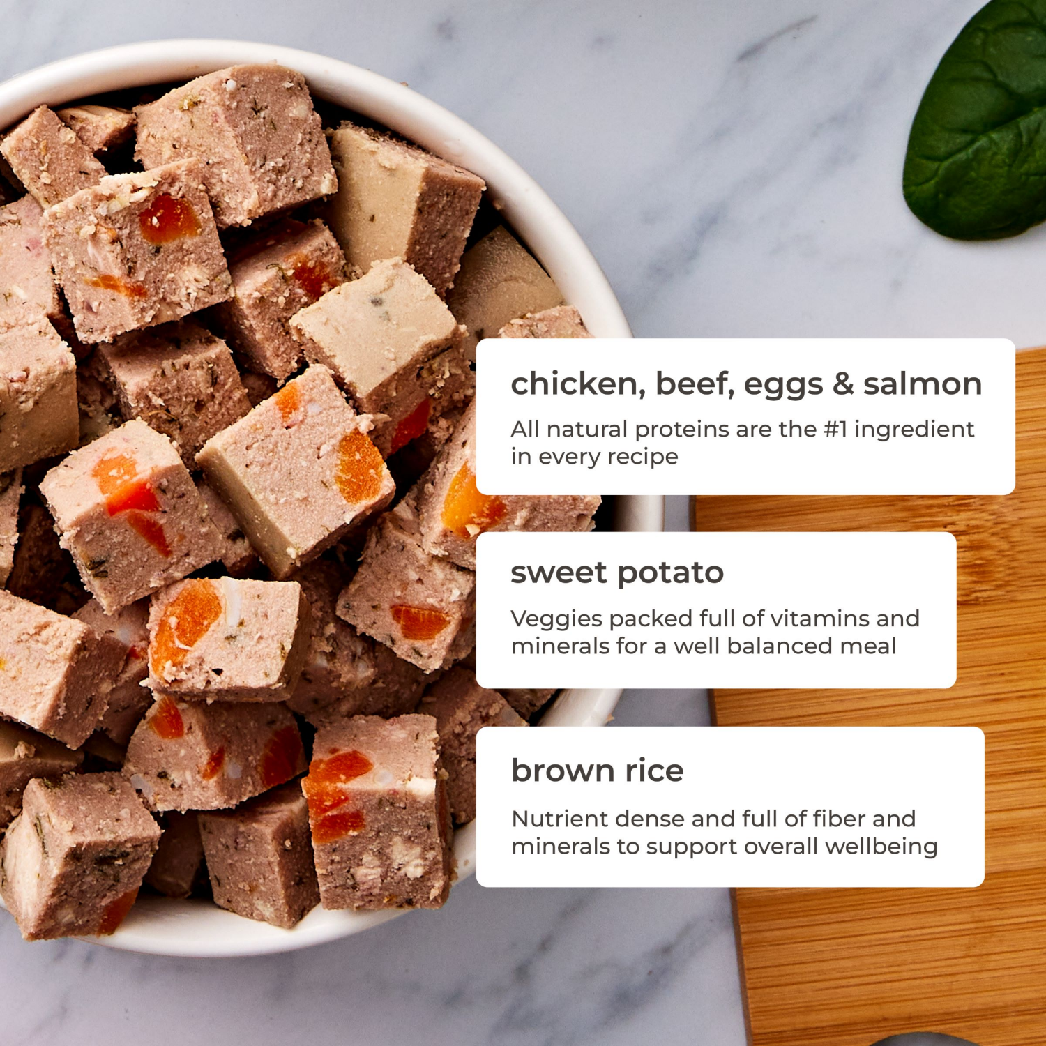 slide 4 of 8, Freshpet Slice & Serve Roll Multi-Protein Recipe with Sweet Potatoes & Garden Vegetables Dog Food, 1.5 lb