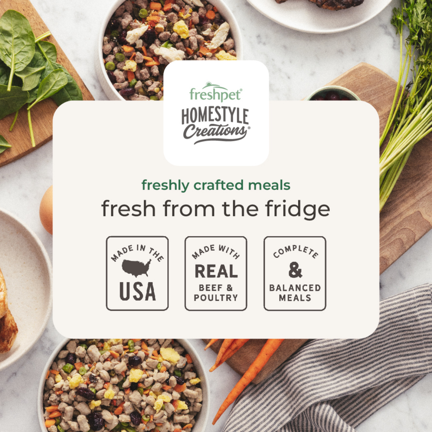 slide 8 of 8, Freshpet Homestyle Creations Beef, Chicken & Turkey Recipe Dog Food 1 lb, 1 lb