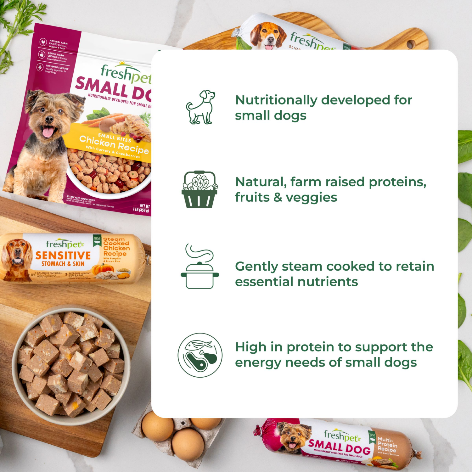 slide 8 of 8, Freshpet Select Small Dog Beef Roasted Meals, 1 lb