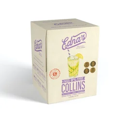 OTHER-ALCOHOLIC BEVERAGES Edna's Non-Alcoholic Collins Cocktail, 4 count
