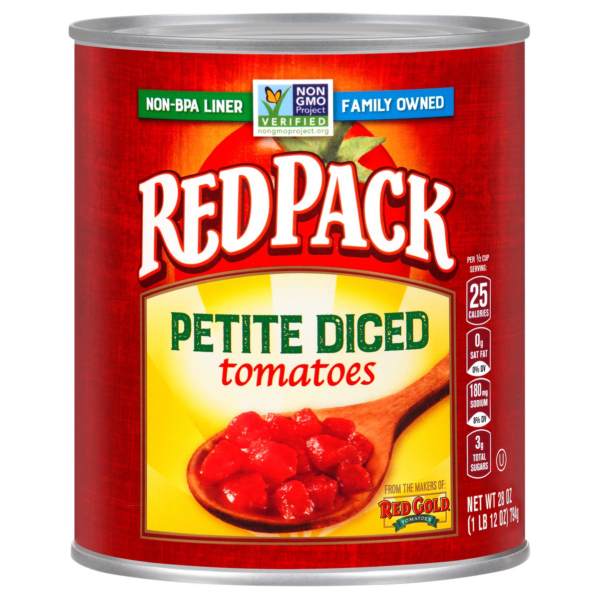 slide 11 of 12, Redpack Tomatoes, Petite Diced, 28 oz