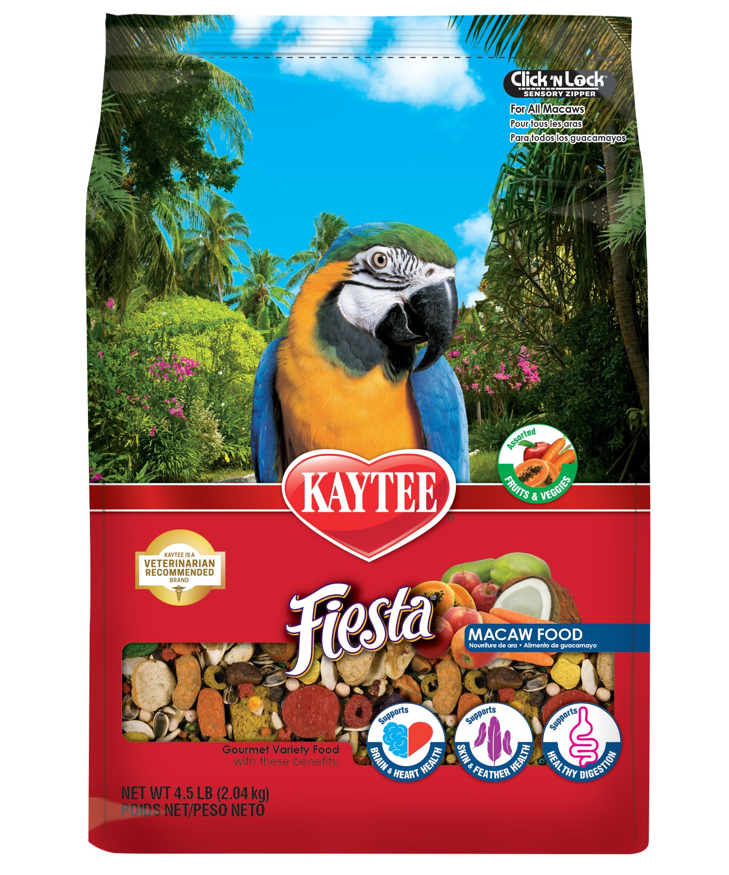 slide 1 of 10, Kaytee Pet Specialty Kaytee Fiesta Macaw Bird Food 4.5 lb, , 1 ct