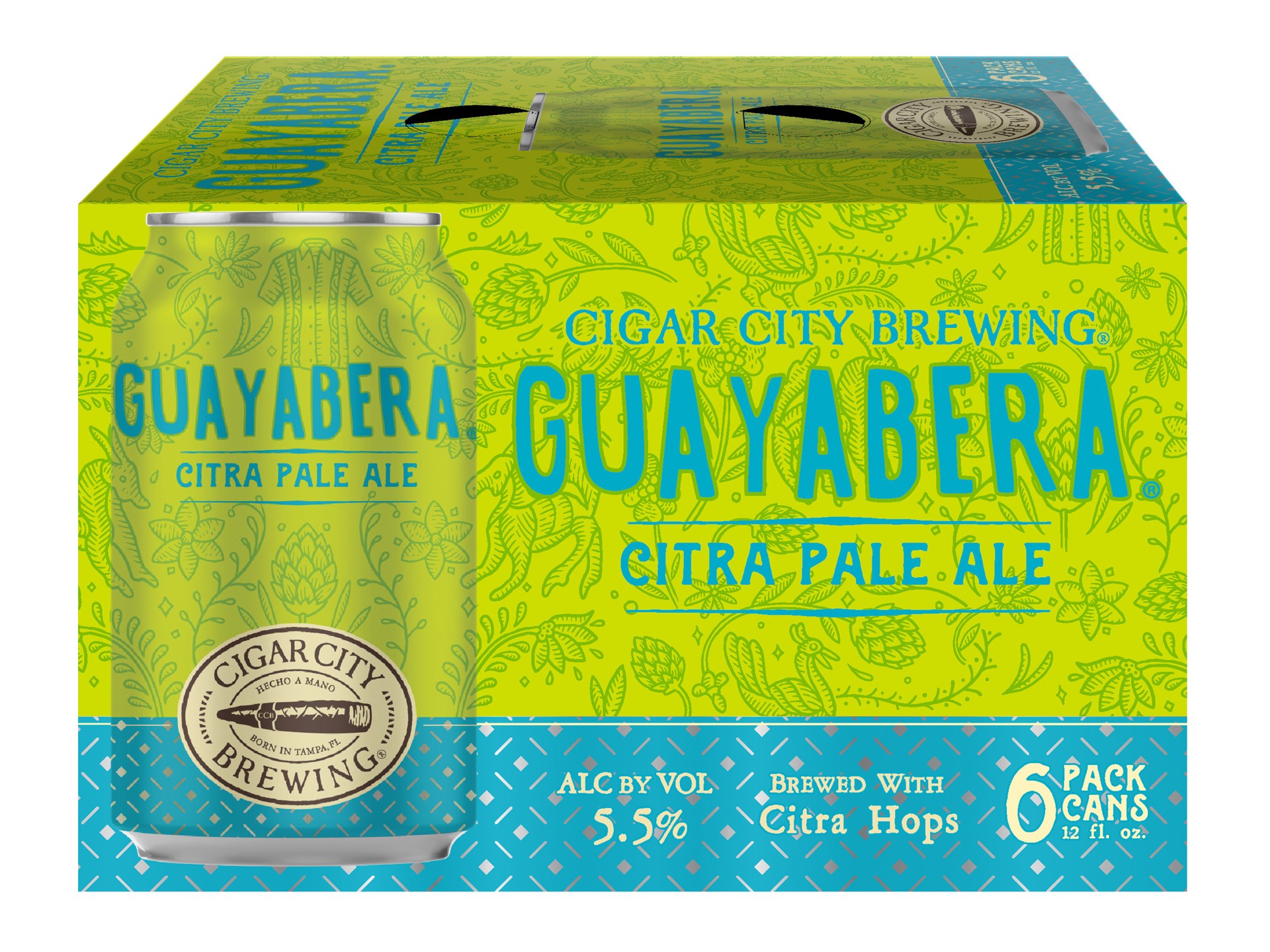 slide 2 of 4, Cigar City Guayabera Citra Pale Ale 6 Pack 12 fl oz Can, 12 oz