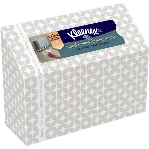 slide 1 of 1, Kleenex Hand Towels, 1-Ply, White, 60 ct