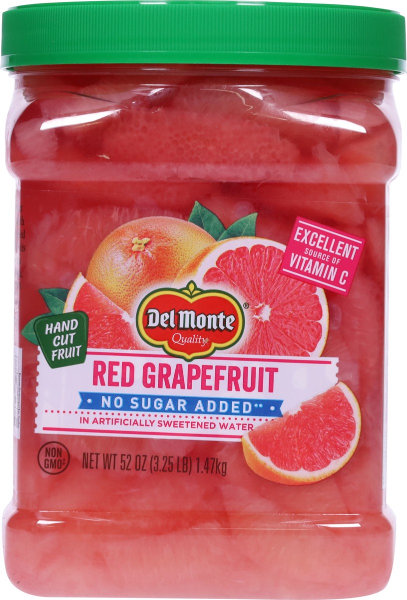 slide 13 of 13, Del Monte No Sugar Added Hand Cut Fruit Red Grapefruit 52 oz, 52 oz