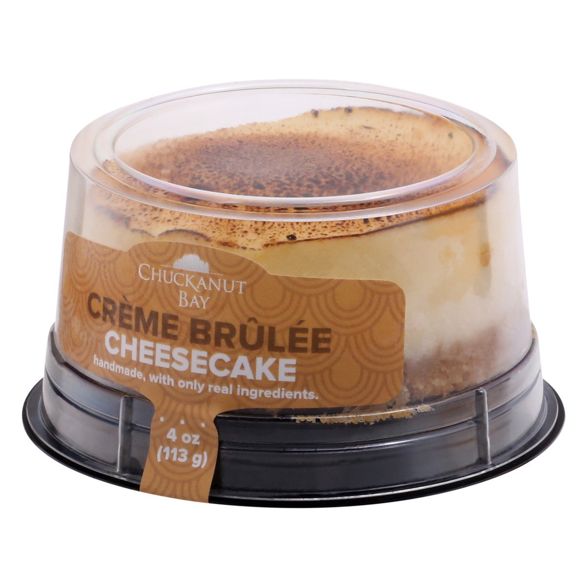 slide 7 of 9, Chuckanut Bay Creme Brulee Cheesecake 4 oz, 4 oz