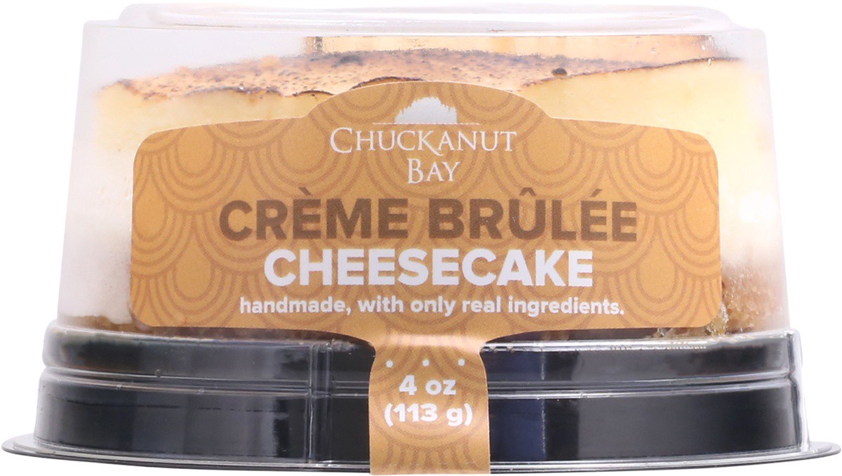 slide 4 of 9, Chuckanut Bay Creme Brulee Cheesecake 4 oz, 4 oz