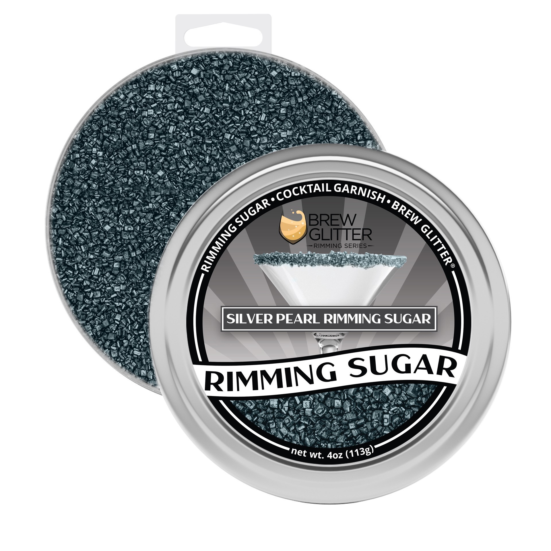 slide 3 of 6, Bakell Brew Glitter Rimming Sugar, 4 oz