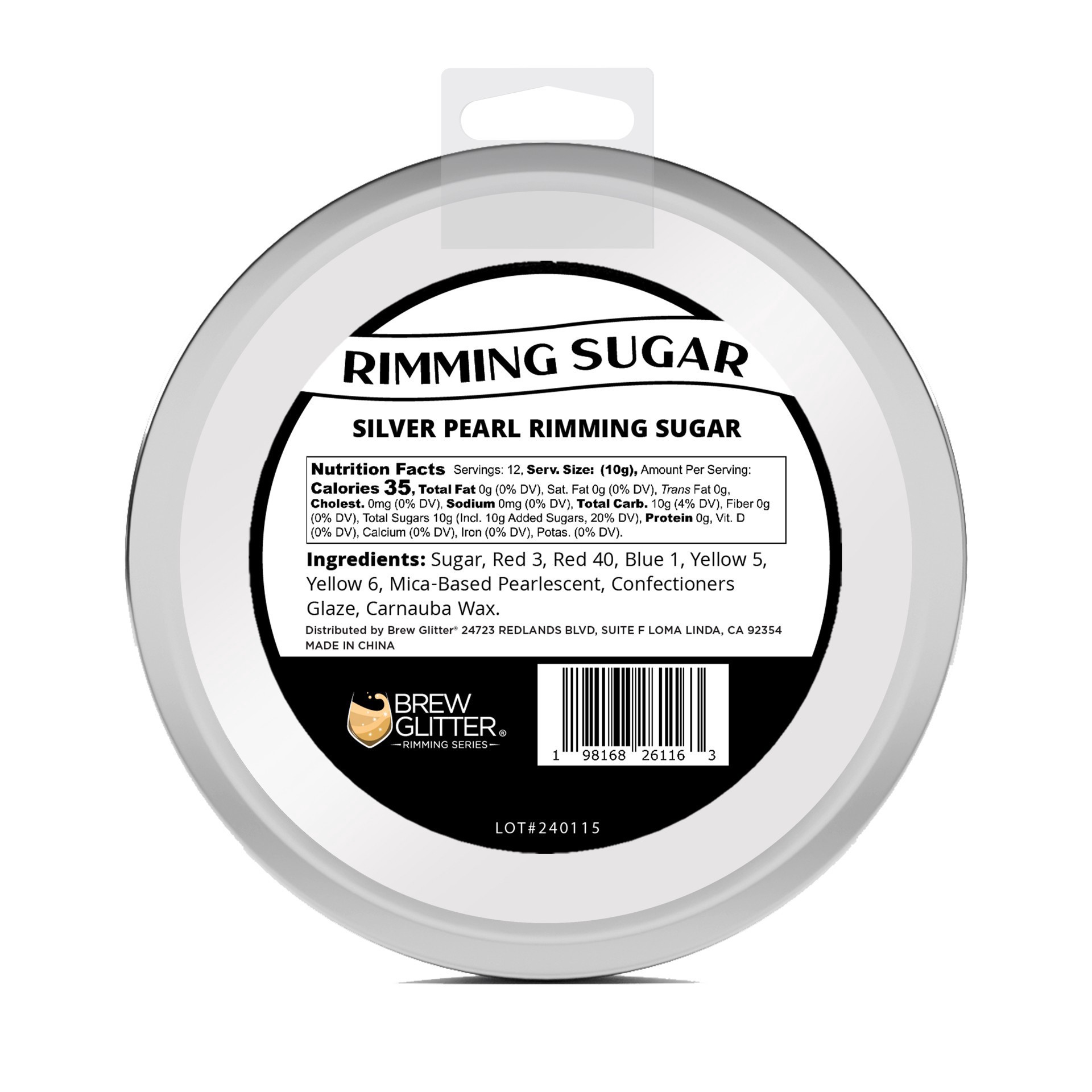 slide 4 of 6, Bakell Brew Glitter Rimming Sugar, 4 oz