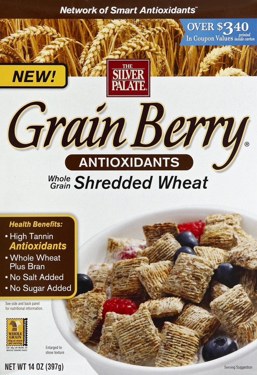 slide 3 of 4, Silver Palate Grain Berry Antioxidant Shredded Wheat, 14 oz