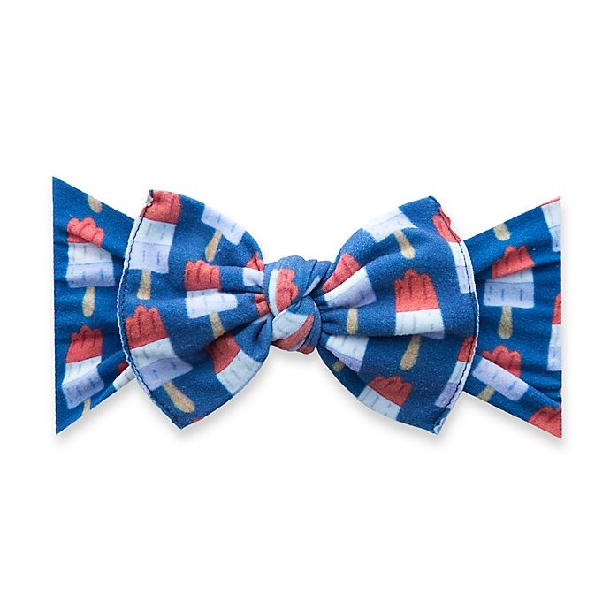 slide 1 of 2, Baby Bling One Size Popsicle Bow Headband - Blue/Red, 1 ct
