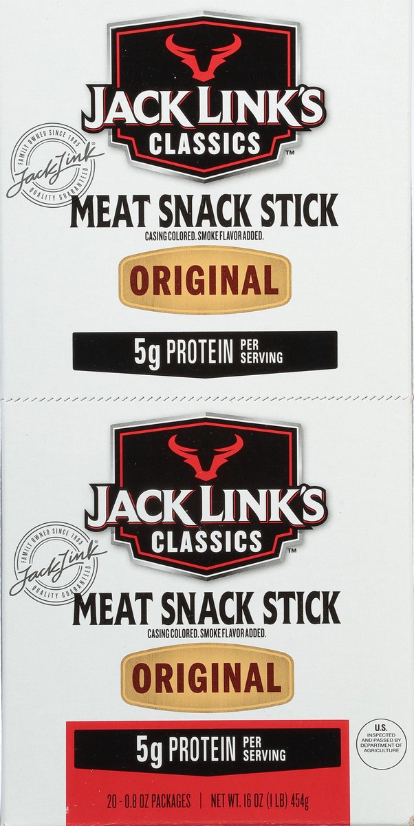 slide 8 of 12, Jack Link's Classics Original Beef and Pork Stick, 0.80 ounce, pack of 20, 0.80 oz