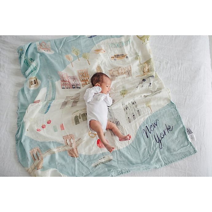 slide 2 of 4, Loulou Lollipop New York City Deluxe Muslin Baby Quilt, 1 ct