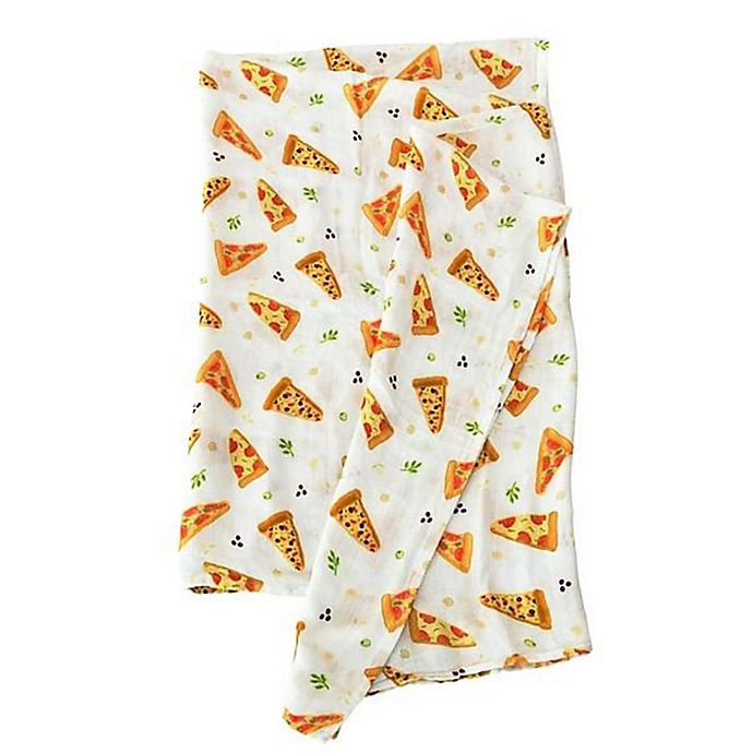 slide 1 of 4, Loulou Lollipop Pizza Swaddle Blanket, 1 ct