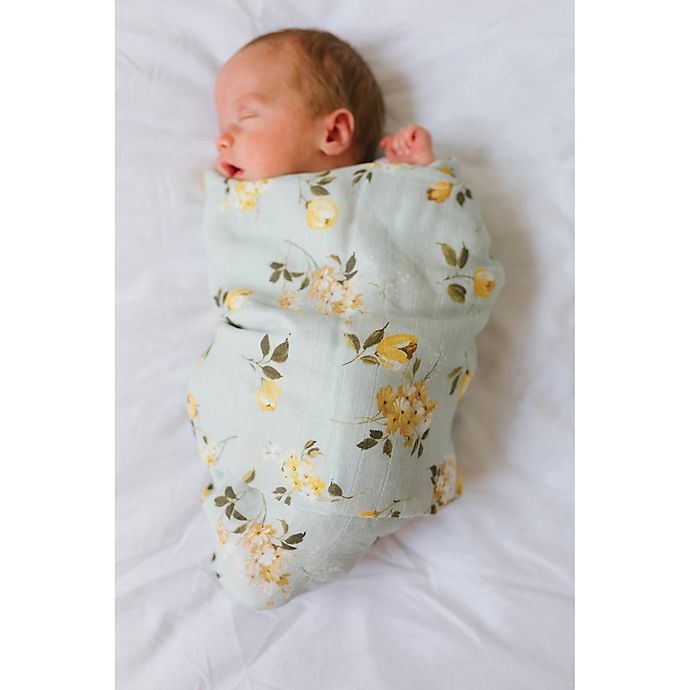 slide 2 of 9, Loulou Lollipop Wild Rose Swaddle Blanket, 1 ct