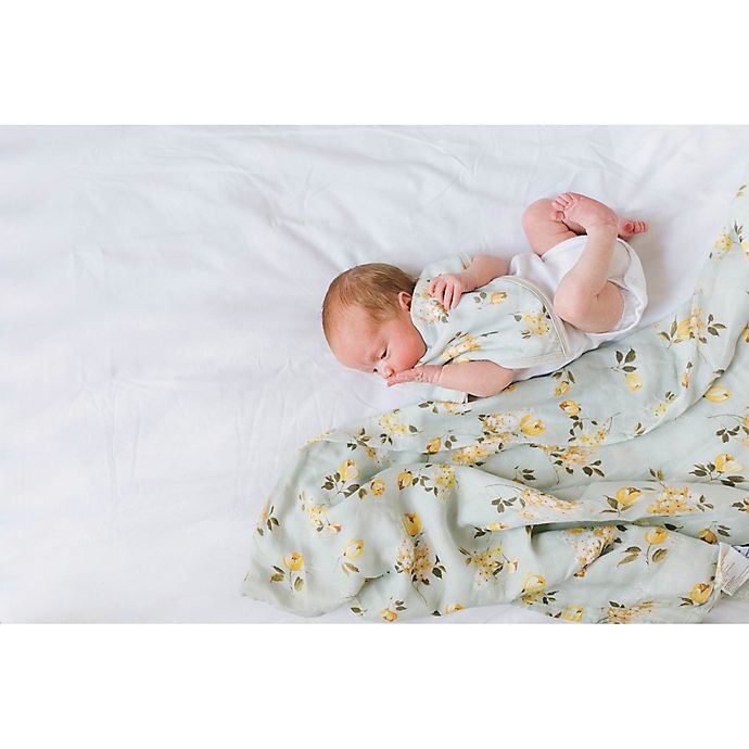 slide 3 of 9, Loulou Lollipop Wild Rose Swaddle Blanket, 1 ct